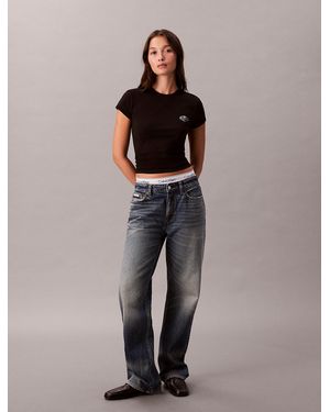 Calvin Klein Cocktail Logo Graphic Slim T-Shirt - Black