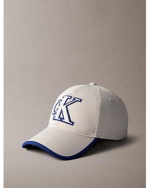 Calvin Klein Textured Monogram Baseball Cap - Metallic