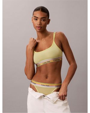 Calvin Klein Icon Mesh Pride Unlined Bralette - Multicolor