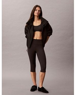 Calvin Klein Sport Breathable High Rise Capri Leggings - Black
