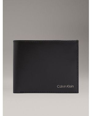 Calvin Klein Leren Billfold Rfid-Portemonnee - Zwart