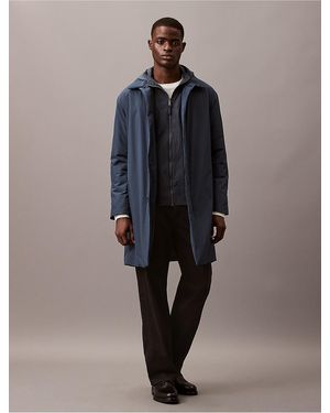 Calvin Klein Tech Car Coat - Blue