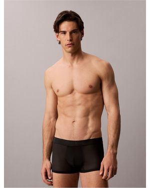 Calvin Klein Ck Sheer Mesh Trunk - Black