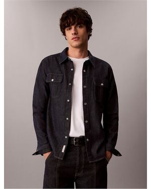 Calvin Klein Calvin Klein Western Denim Shirt - Gray
