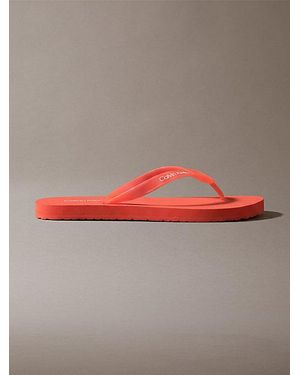 Calvin Klein Rico Logo Flip Flops - Grey