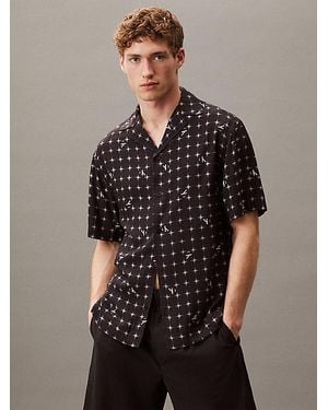 Calvin Klein Strand-Shirt Durchgehend Bedruckt - Mehrfarbig