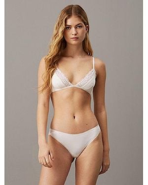 Calvin Klein Brazilian Briefs Soft Stretch Lace - Brown