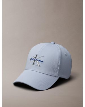 Calvin Klein Cotton Twill Logo Cap - White
