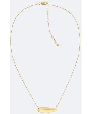 Calvin Klein Collana Con Pendente Scolpito - Bianco