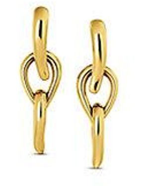 Calvin Klein Pendientes con eslabón de cadena Sculptured Drops - Metálico