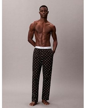 Calvin Klein Pyjama Trousers Cotton Poplin - Multicolour