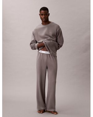Calvin Klein Pigiama Con Pantalone - Grigio