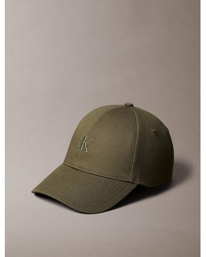 Calvin Klein Cotton Twill Logo Cap - Green