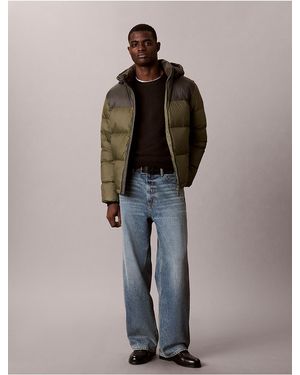 Calvin Klein Calvin Klein Heavyweight Colorblock Down Puffer Jacket - Multicolor