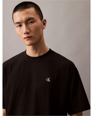 Calvin Klein Calvin Klein Archive Logo Relaxed Crewneck T-Shirt - Black