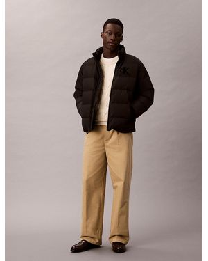 Calvin Klein Pantaloni Chino Dritti Anni '90 - Marrone