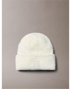 Calvin Klein Boucle Cuff Hat - Natural
