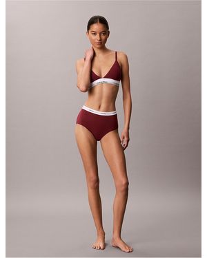 Calvin Klein Cotton Stretch Rib High Rise Brief - Multicolor