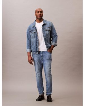 Calvin Klein Plus Size Skinny Jeans - Blue