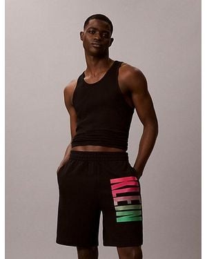 Calvin Klein Joggingbroek Van Badstofkatoen - Zwart