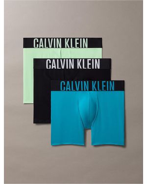 Calvin Klein Intense Power Micro 3-Pack Boxer Brief - Blue