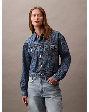 Calvin Klein 90's Spijkerjack Met Logo - Blauw