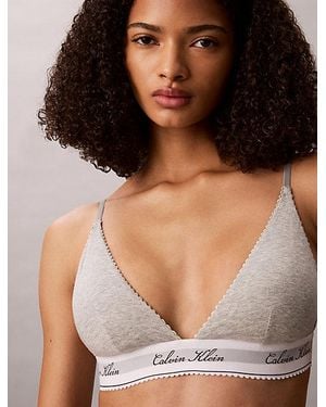 Calvin Klein Triangle Bra Icon Cotton Modal - Multicolour