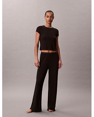 Calvin Klein Soft Modal Pyjama Top - Black