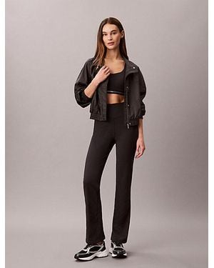 Calvin Klein Sport Breathable Flared Leggings - Black