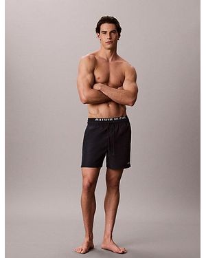 Calvin Klein Double Waistband Swim Shorts Intense Power - Multicolour