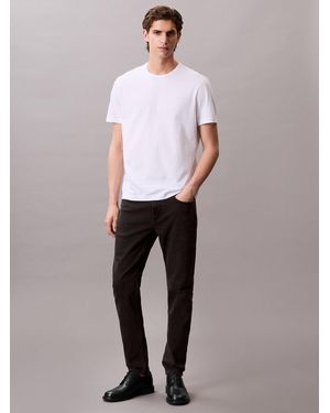 Calvin Klein Slim Tapered Jeans - White