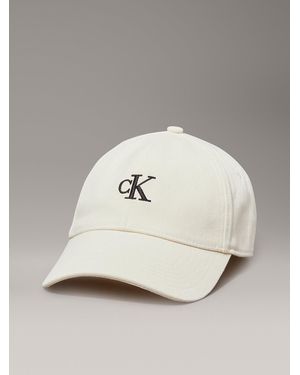 Calvin Klein Twill Logo Cap - White