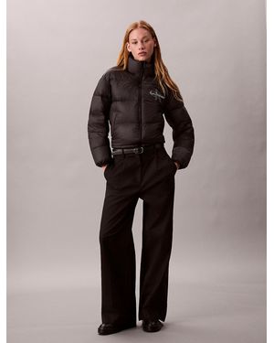 Calvin Klein Monogram Down Puffer Jacket - Black