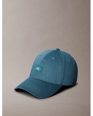 Calvin Klein Gorra con parche de monograma tejido - Azul