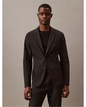 Calvin Klein Tech Move Slim Blazer - Brown