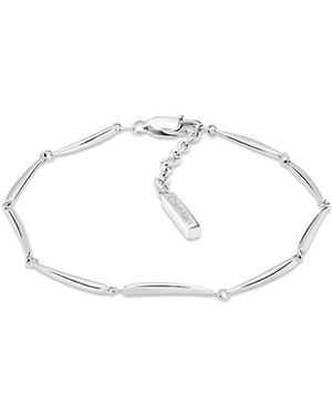 Calvin Klein Curved Drop Bracelet - White
