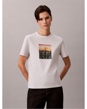 Calvin Klein Calvin Klein City Sunset Logo Graphic Classic T-Shirt - Multicolor