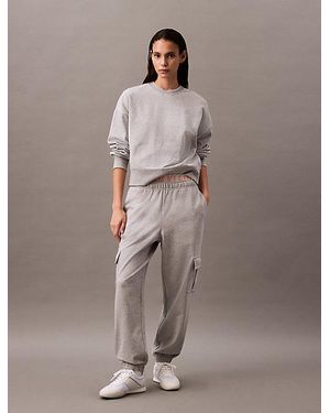 Calvin Klein Pantalón de chándal holgado cargo - Marrón