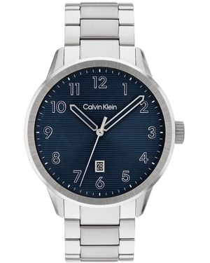 Calvin Klein Minimalistic Pilot Watch - Blue