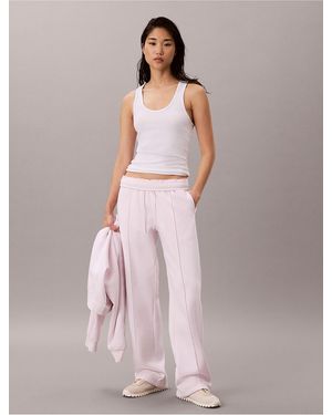Calvin Klein Calvin Klein Logo Tape Fleece Sweatpants - Pink