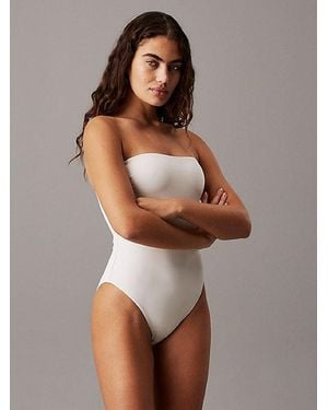 Calvin Klein Bandeau-Badeanzug - Braun