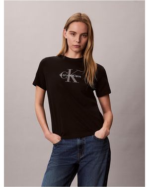 Calvin Klein Cotton T-Shirt - Black
