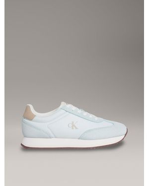 Calvin Klein Leather Trainers - Metallic