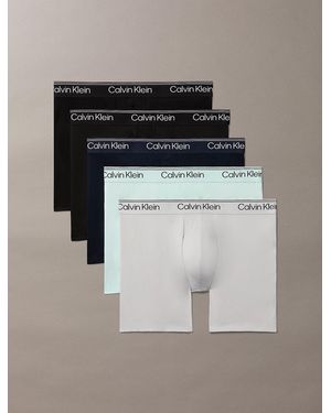 Calvin Klein 5 Pack Boxer Briefs - Multicolour