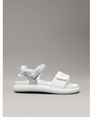 Calvin Klein Kids And Toddlers Velcro Sandals - Metallic