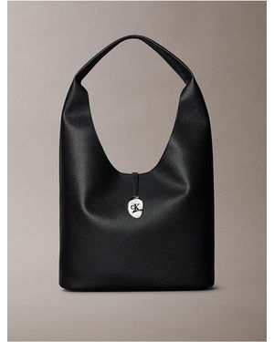 Calvin Klein Ck Lock Large Shoulder Bag - Black