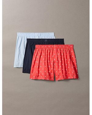 Calvin Klein 3-Pack Boxershorts - Rood