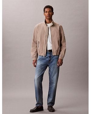 Calvin Klein Jeans Lightly Padded Cotton Twill Jacket - Blue