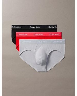 Calvin Klein 3 Pack Briefs Icon Cotton Stretch - Grey