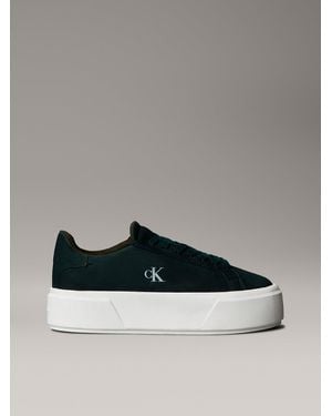 Calvin Klein Leather Warm Winter Platform Trainers - Multicolour